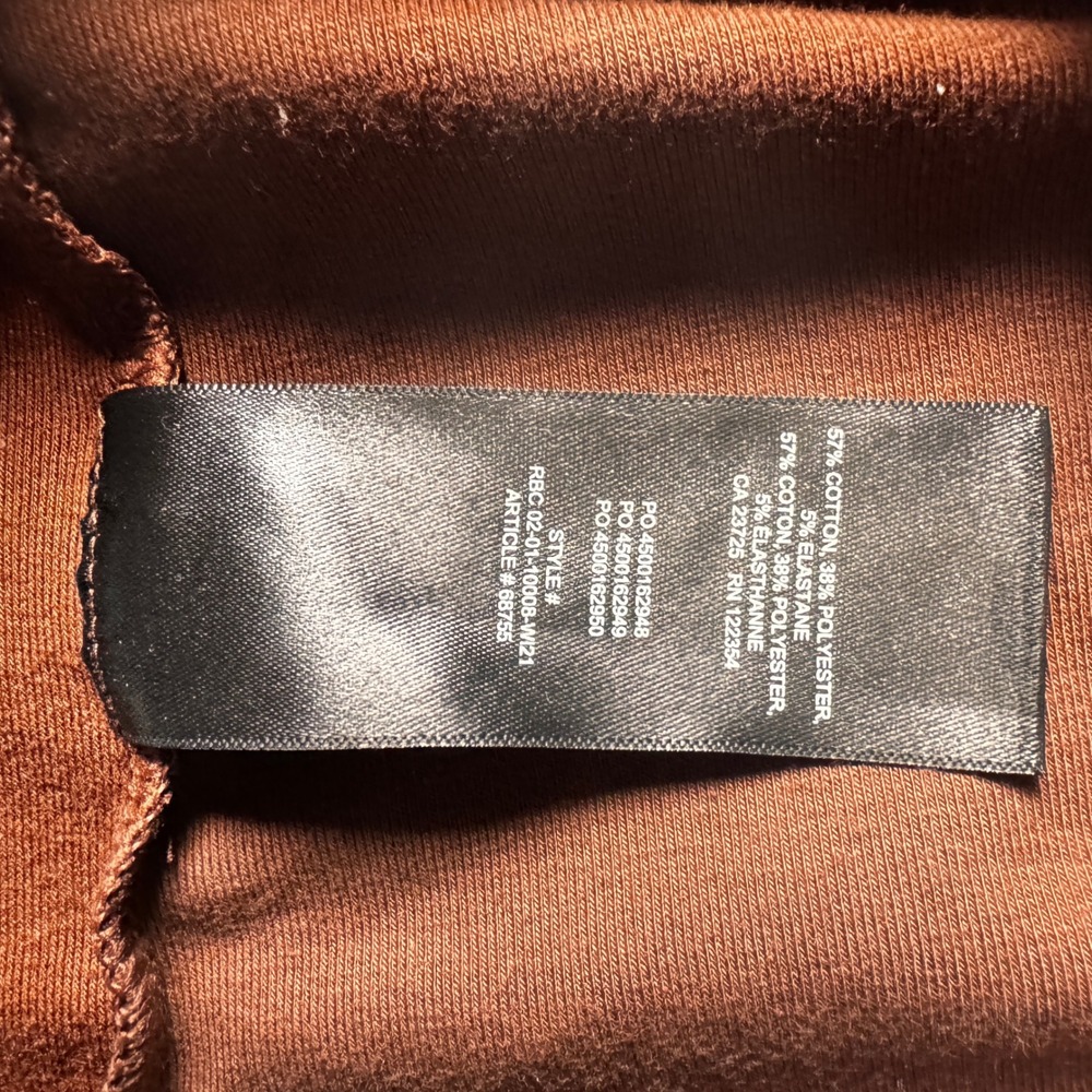 Sunday Best Aritzia Cropped Tee Shirt Womens Medium Brown Short Sleeve Crew Neck - Picture 15 of 16